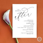 Invitation Après-midi, Post Mariage Brunch Célébration