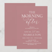 Invitation Après-midi, Post mariage Brunch Célébration (Devant / Derrière)