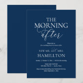 Invitation Après-midi, Post mariage Brunch Célébration (Devant / Derrière)