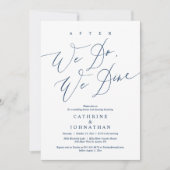 Invitation Après, nous dînons, Dîner Mariage et Danser (Devant)