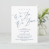Invitation Après, nous dînons, Dîner Mariage et Danser (Debout devant)