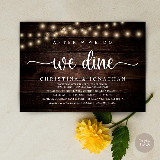 Invitation Après, Nous Dînons, Dîner Russe Mariage