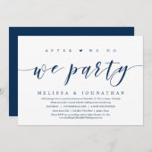 Invitation Après que nous ayons fait, nous faisons la fête, d (Devant / Derrière)