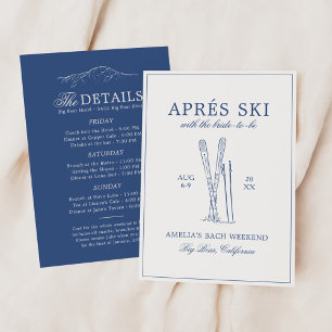 Invitation Après Ski avec la future mariée Bach Week-end