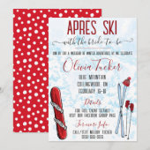 Invitation Apres Ski avec la mariée à être! Bachelorette Ski (Devant / Derrière)