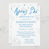 Invitation Après Ski Bachelorette Weekend (Devant / Derrière)
