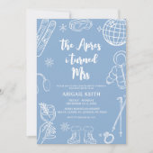 Invitation Apres Ski Weekend Itinerary Bachelorette Party (Devant)