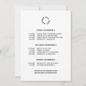 Invitation Après toute la journée hiver 40e anniversaire Ski (Dos)