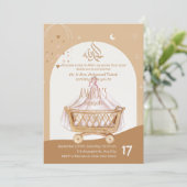 Invitation Aqiqah Cérémonie de baptême du bébé Per (Debout devant)