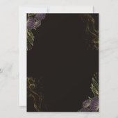 Invitation Aqiqah noire de l'or islamique (Dos)