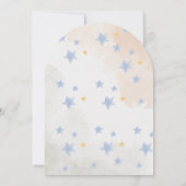 Invitation Aqiqah pour bébé garçon Arche bleue mo (Dos)