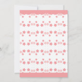 Invitation Aqiqah rose Hot Air Balloon bébé fille musulmane (Dos)