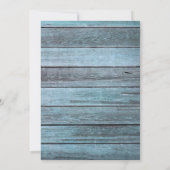 Invitation Aqua Blue Beach House 18ème anniversaire (Dos)