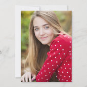 Invitation Aqua Blue-Green Modern Photo Graduation Party (Dos)