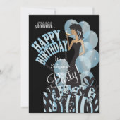 Invitation Aqua du nom | de la fille | do-it-yourself de diva (Devant)