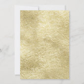 Invitation Aqua & Gold Foil Géométrique Gem Terrarium Mariage (Dos)