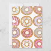 Invitation Aqua Green One Donut Première fête d'anniversaire (Dos)