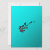 Invitation Aqua Guitare Party (Dos)
