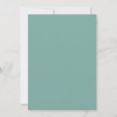 Invitation Aqua Menthe Argent Paillettes Diamant 18e Annivers (Dos)