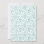 Invitation Aqua Mint White Swils Anniversaire (Dos)