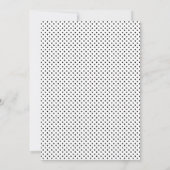 Invitation Aqua Modern Pois Mariage (Dos)