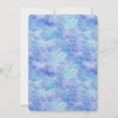 Invitation Aqua Purple White Unicornes Anniversaire (Dos)