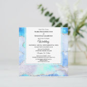 Invitation *~* AQUA RSVP Website Stars AR13 AGATE Mariage (Debout devant)