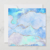 Invitation *~* AQUA RSVP Website Stars AR13 AGATE Mariage (Dos)