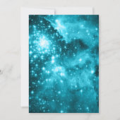 Invitation Aqua Stars Celestial Blank (Devant)