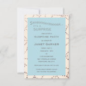 Invitation Aqua Surprise Anniversaire Personnalisé Age Invita (Devant)