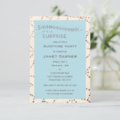 Invitation Aqua Surprise Anniversaire Personnalisé Age Invita (Debout devant)