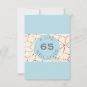 Invitation Aqua Surprise Anniversaire Personnalisé Age Invita (Dos)