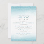 Invitation Aqua Tides | Fête des mariées aquarelle (Devant)