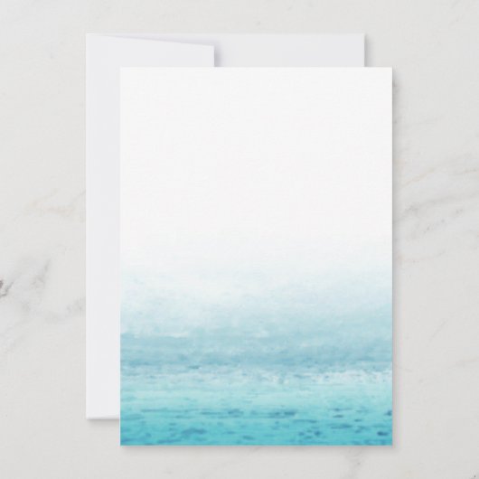 Invitation Aqua Tides | Groupe d'engagement de l'aquarelle (Dos)