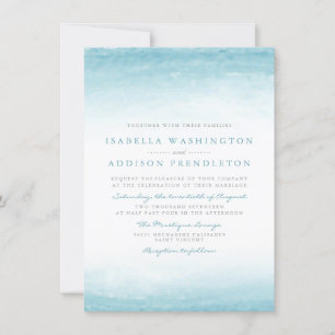 Invitation Aqua Tides Mariage aquarelle