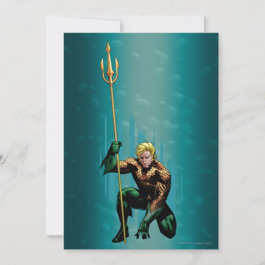 Invitation Aquaman Crouching (Devant)