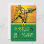 Invitation Aquaman | Joyeux anniversaire (Devant)