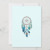 Invitation Aquamarine Baby shower Dreamcatcher (Dos)