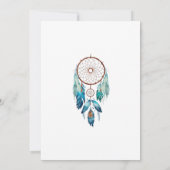 Invitation Aquamarine Baby shower Dreamcatcher (Dos)