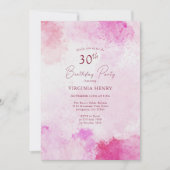 Invitation Aquarelle 30e anniversaire (Devant)