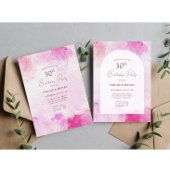 Invitation Aquarelle 30e anniversaire