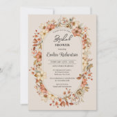 Invitation Aquarelle à la mode fleur sauvage (Devant)