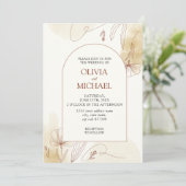 Invitation Aquarelle à main dessinée (Debout devant)