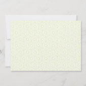 Invitation Aquarelle à menthe Derby (Dos)