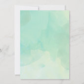 Invitation Aquarelle à vin de fleurs | Anniversaire des femme (Dos)