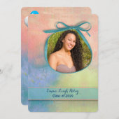 Invitation Aquarelle Abstraite (Devant / Derrière)