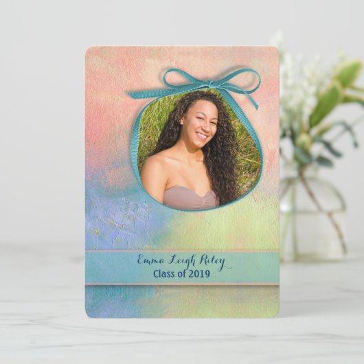 Invitation Aquarelle Abstraite (Debout devant)