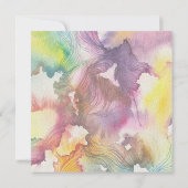 Invitation Aquarelle Abstraite (Dos)