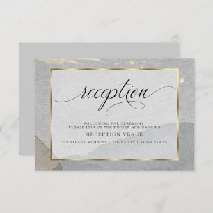 Invitation Aquarelle Abstraite classique