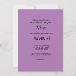 Invitation Aquarelle abstraite colorée ajouter un nom texte